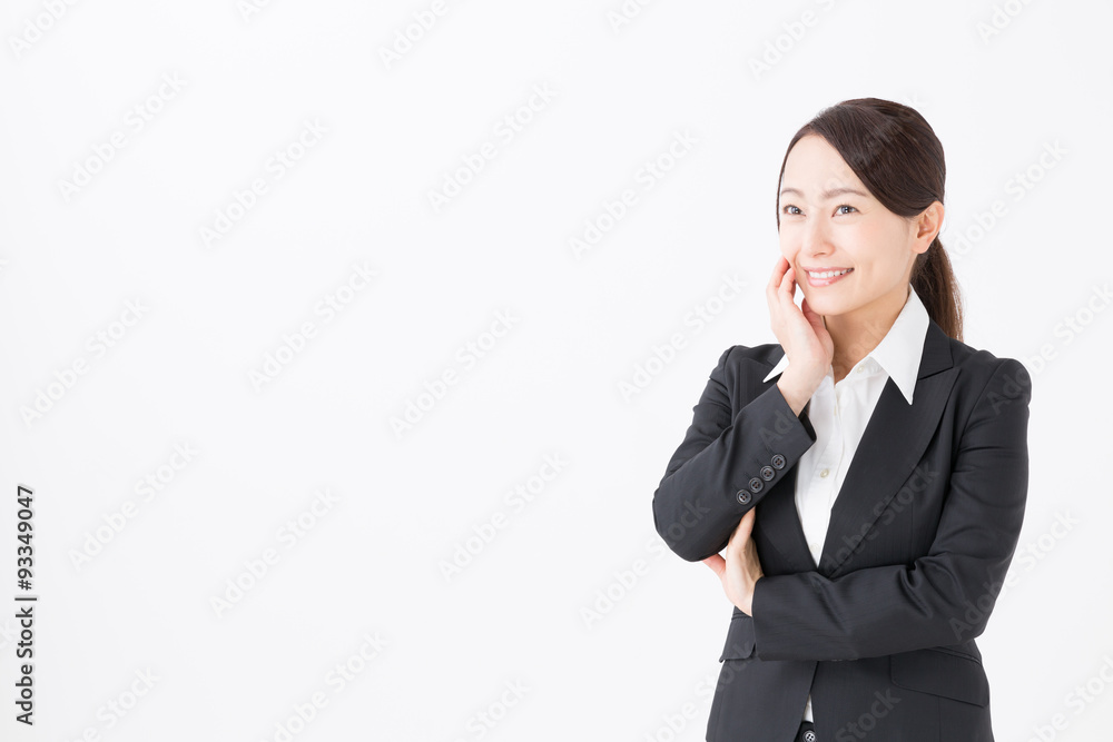 portrait of asian businesswoman isolated on white background portrait of asian businesswoman isolated on white background