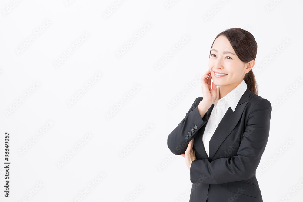 portrait of asian businesswoman isolated on white background portrait of asian businesswoman isolated on white background