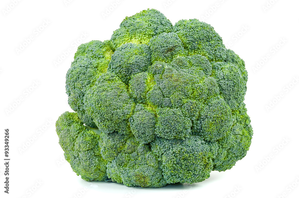Broccoli cut out on white background Broccoli cut out on white background