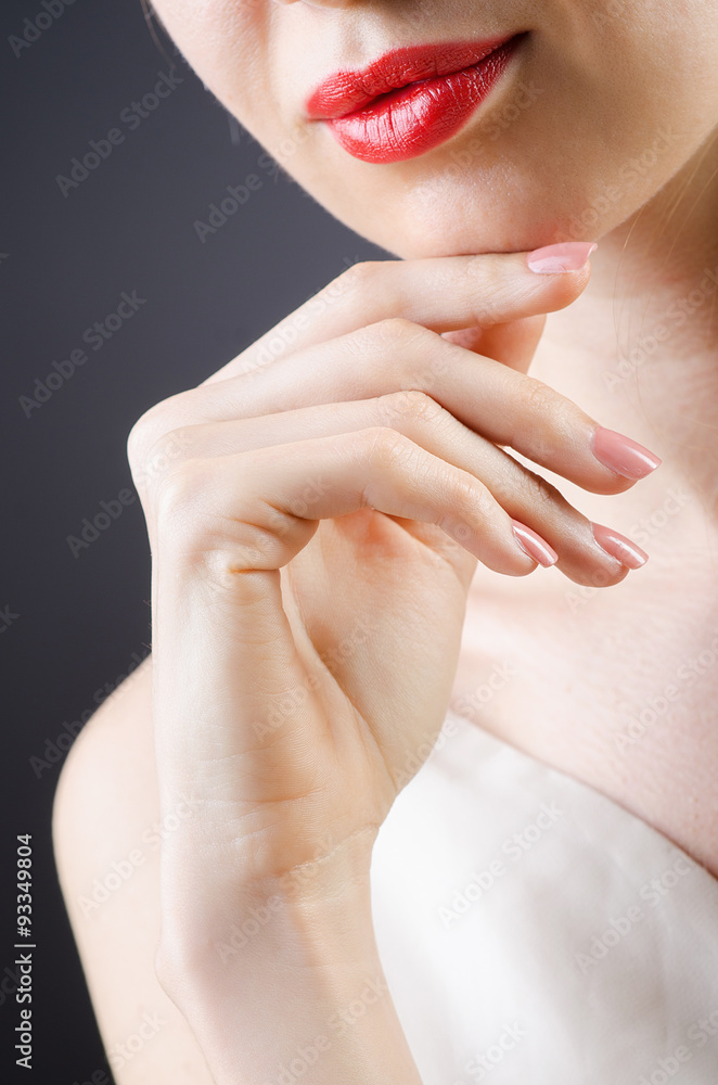 Naklejka premium Sensual woman in fashion concept