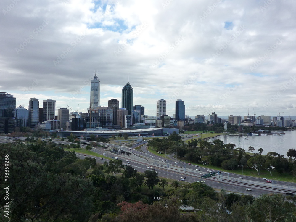 Obraz premium Perth Skyline of Western Australia 