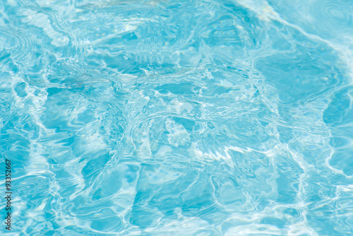 closeup water in swimming pool