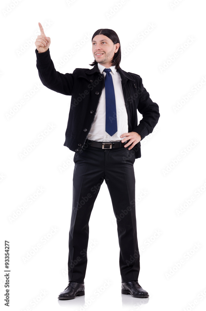 Young businessman isolated on white Young businessman isolated on white