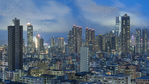 Sjykine of Hong Kong City at Night © leeyiutung