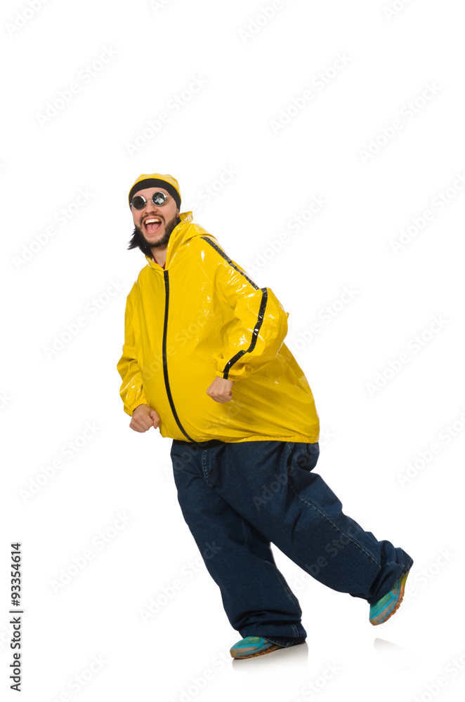 Overweight man isolated on the white Overweight man isolated on the white