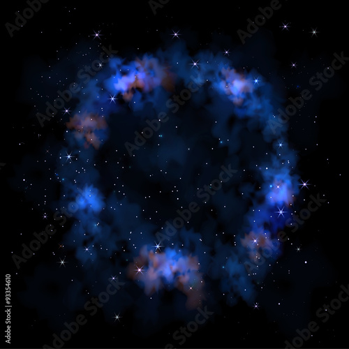  Sky  galaxy stars nebula circle