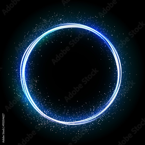 Glittering star dust circle