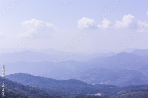 mountain with sky in doi inthanon, Chiangmai Thailand © prwstd