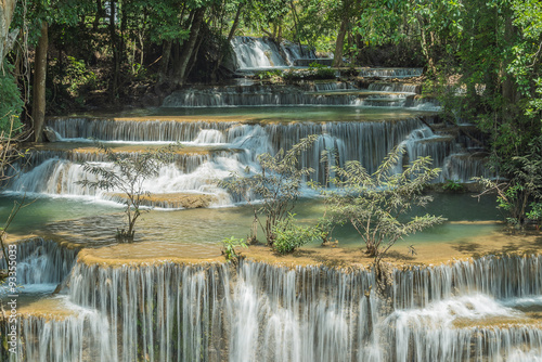 Huay Mae Kamin waterfall in Kanjanaburi   Thailand