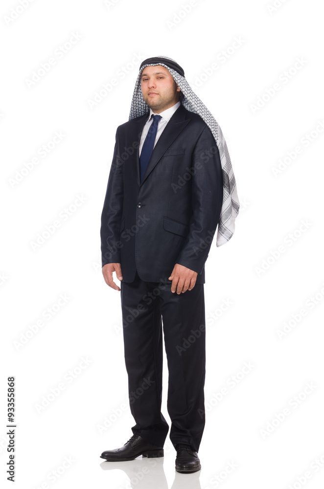 Arab businessman isolated on white Arab businessman isolated on white