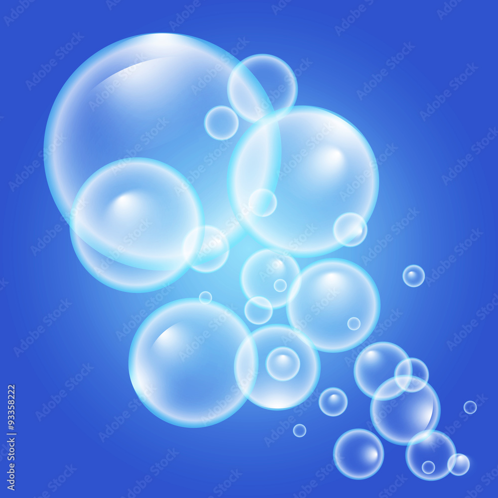 Water bubbles vector
