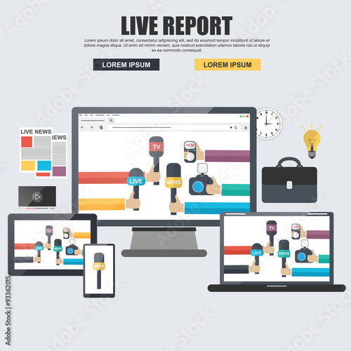 Flat concept for live report