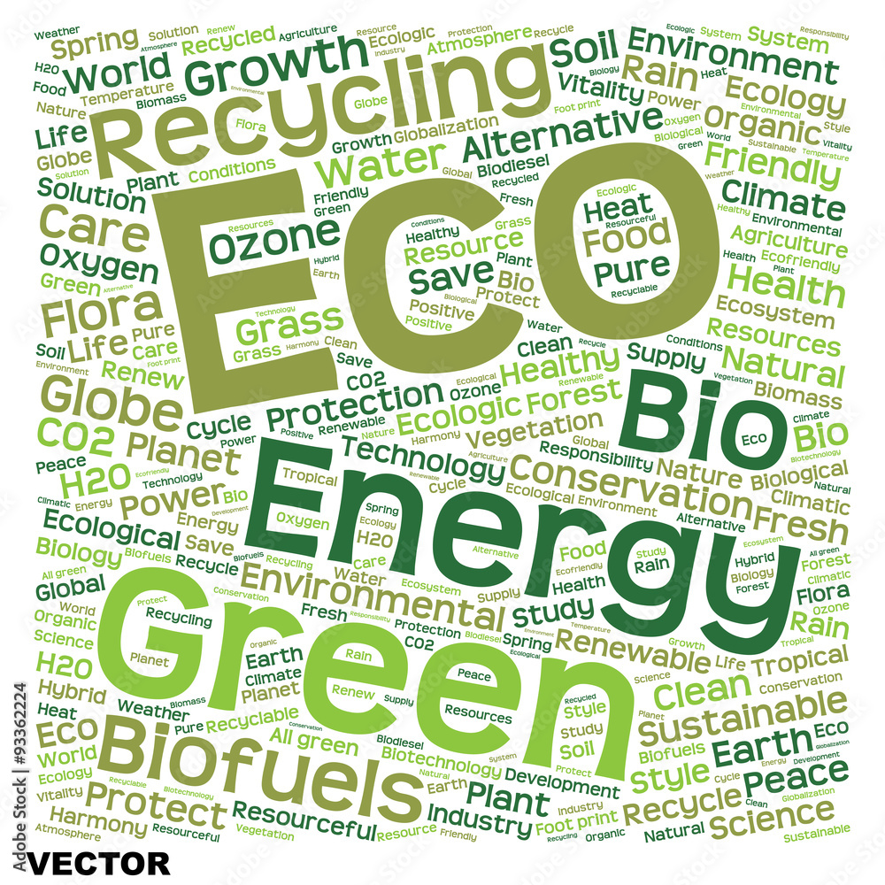 Fototapeta premium Vector concept or conceptual text word cloud isolated on background