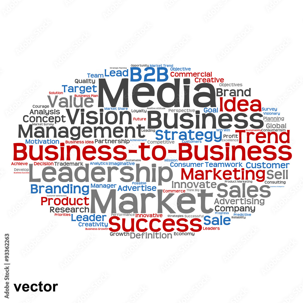 Vector conceptual business marketing word cloud Vector conceptual business marketing word cloud