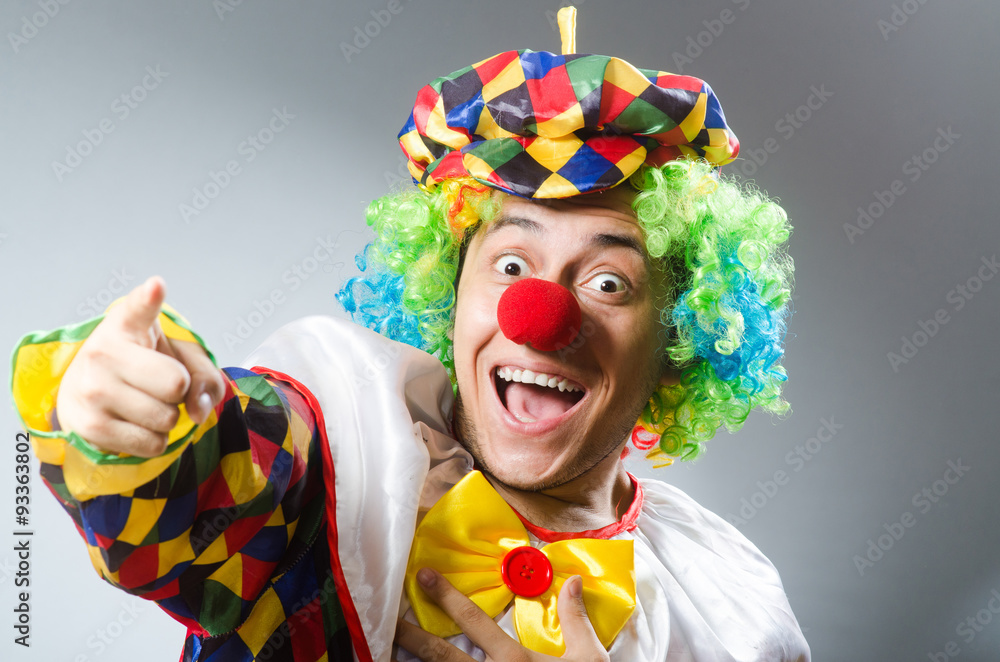 Clown in the funny concept Clown in the funny concept