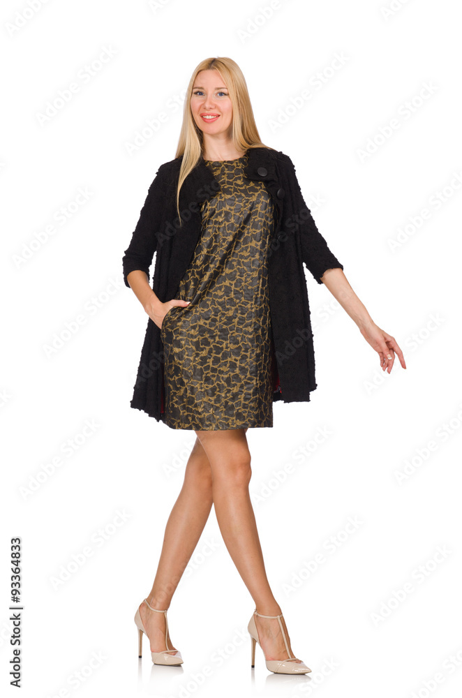 Pretty caucasian woman isolated on white Pretty caucasian woman isolated on white