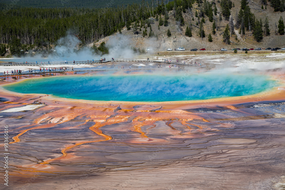 Grand Prismatic Spring in Yellowstone National Park, USA Grand Prismatic Spring in Yellowstone National Park, USA