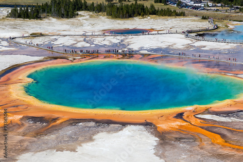 Grand Prismatic Spring in Yellowstone National Park, USA