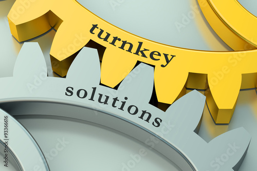 Turnkey Solution concept on the gearwheels photo