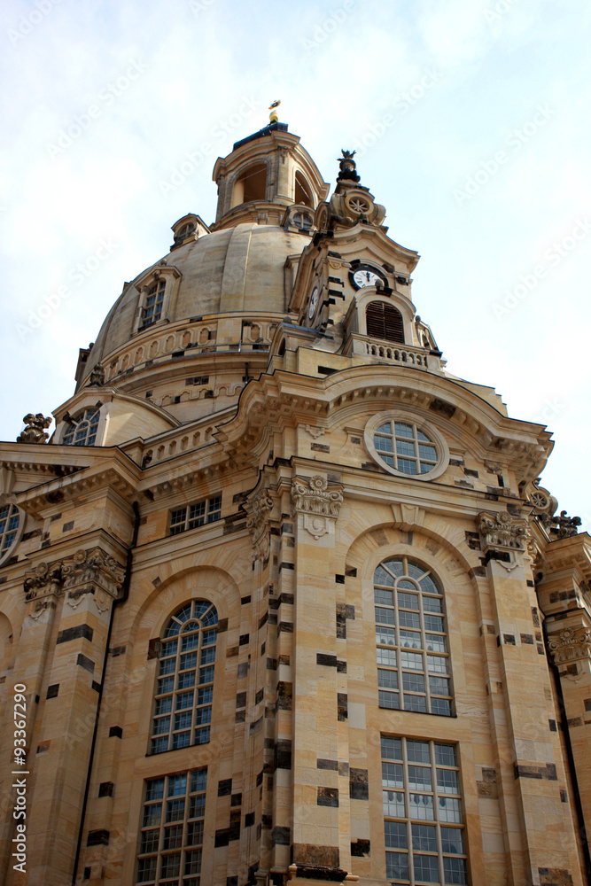 The Dresden Frauenkirche, Lutheran church in Dresden, Germany