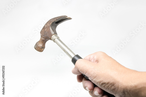 Handle Hammers white isolate Background