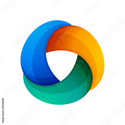 Abstract triangle vector logo