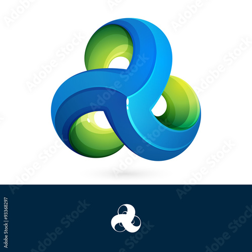 Abstract triangle vector logo