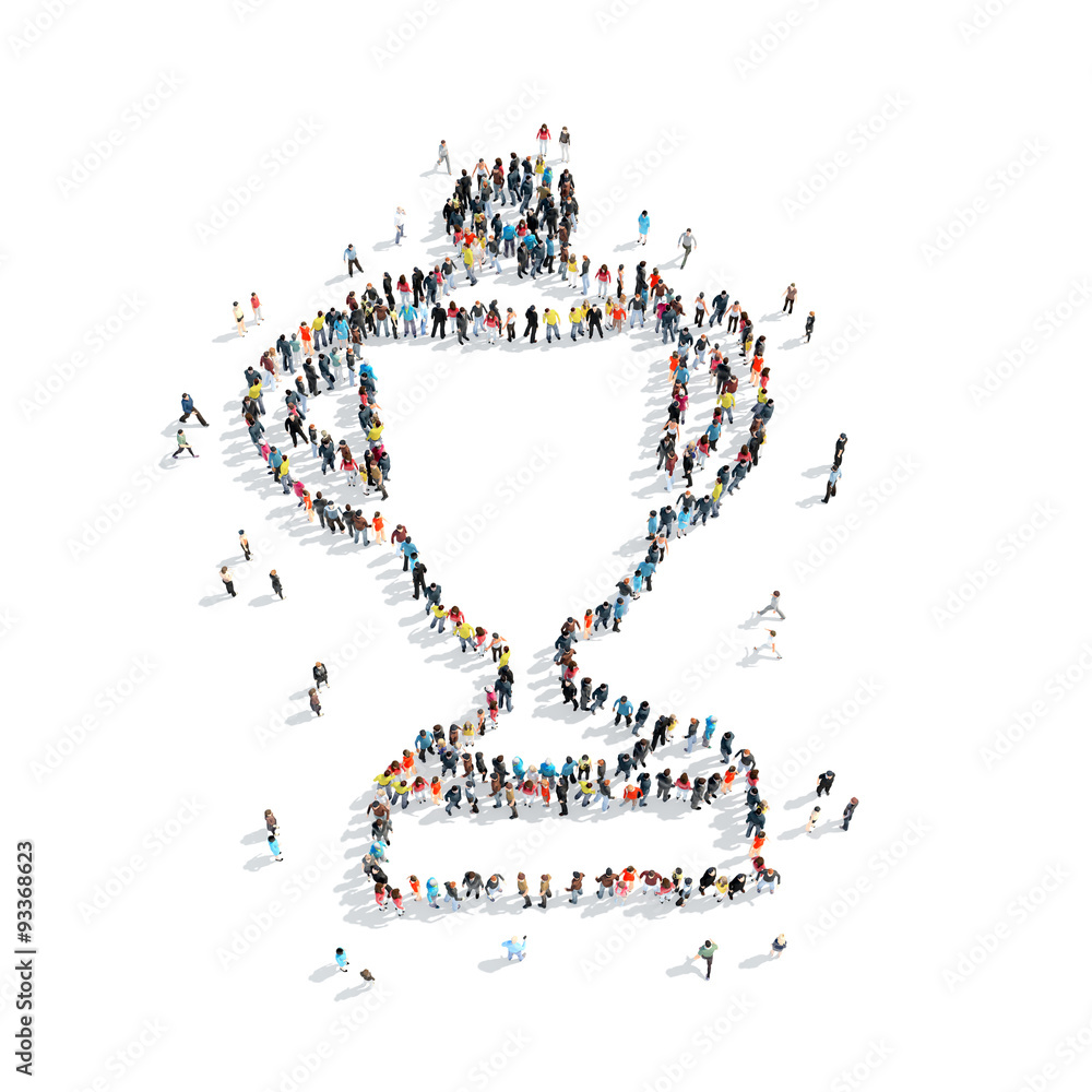 people shape cup award people shape cup award