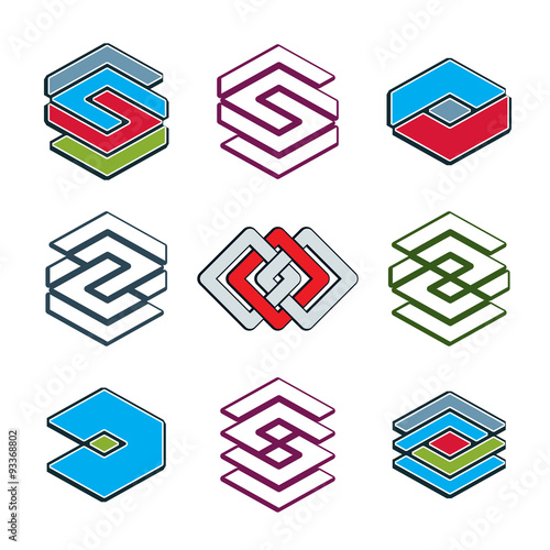 Abstract creative icons vec...
