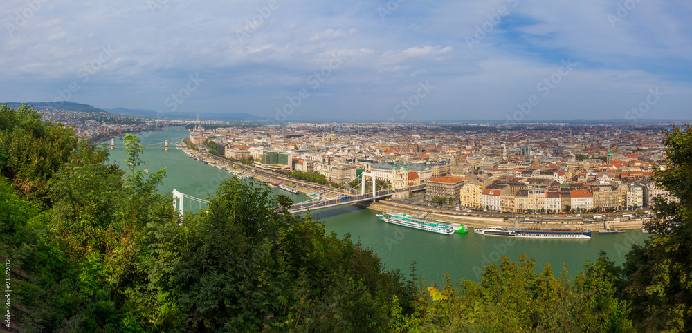 Panorama of the city of Budapest, Hungary
