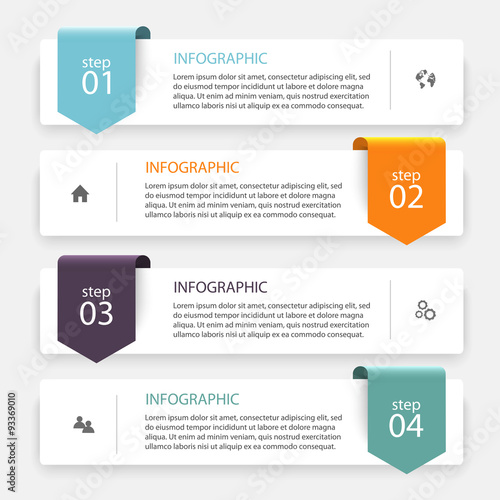 Vector colorful info graphics for your business presentations.