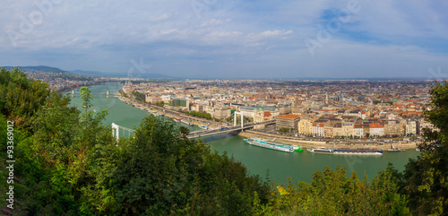 Panorama of the city of Budapest, Hungary 