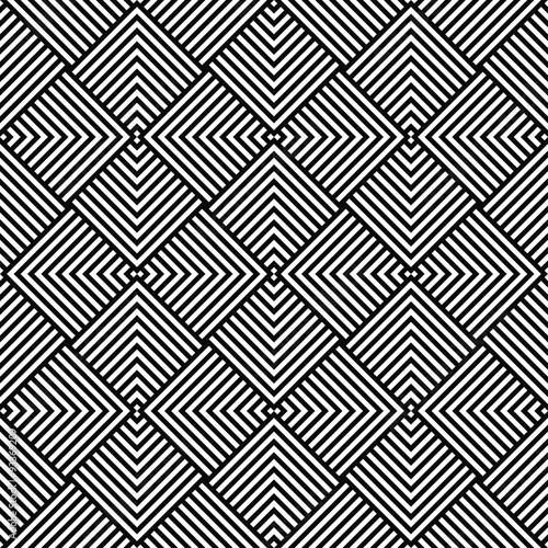 geometric pattern of black and white corners