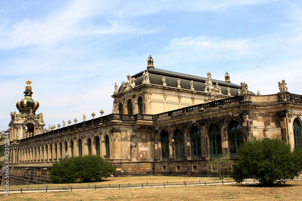 The Zwinger complex at the historical center of Dresden, Germany
