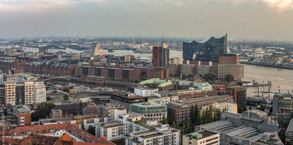 Hamburg Hafen Luftaufnahme