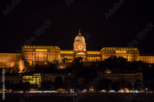 The Buda Castle of Budapest, Hungary at night
