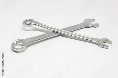 wrench white isolate Background © srattha