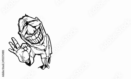 Slika na platnu Cartoon funny man