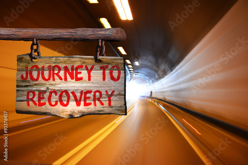 Journey to recovery sign