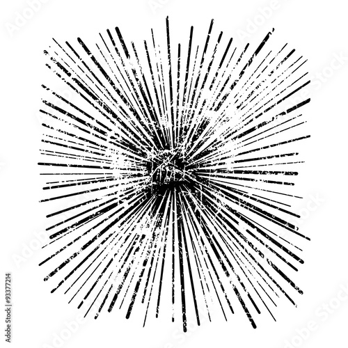 abstract speed motion lines from the middle, star burst.