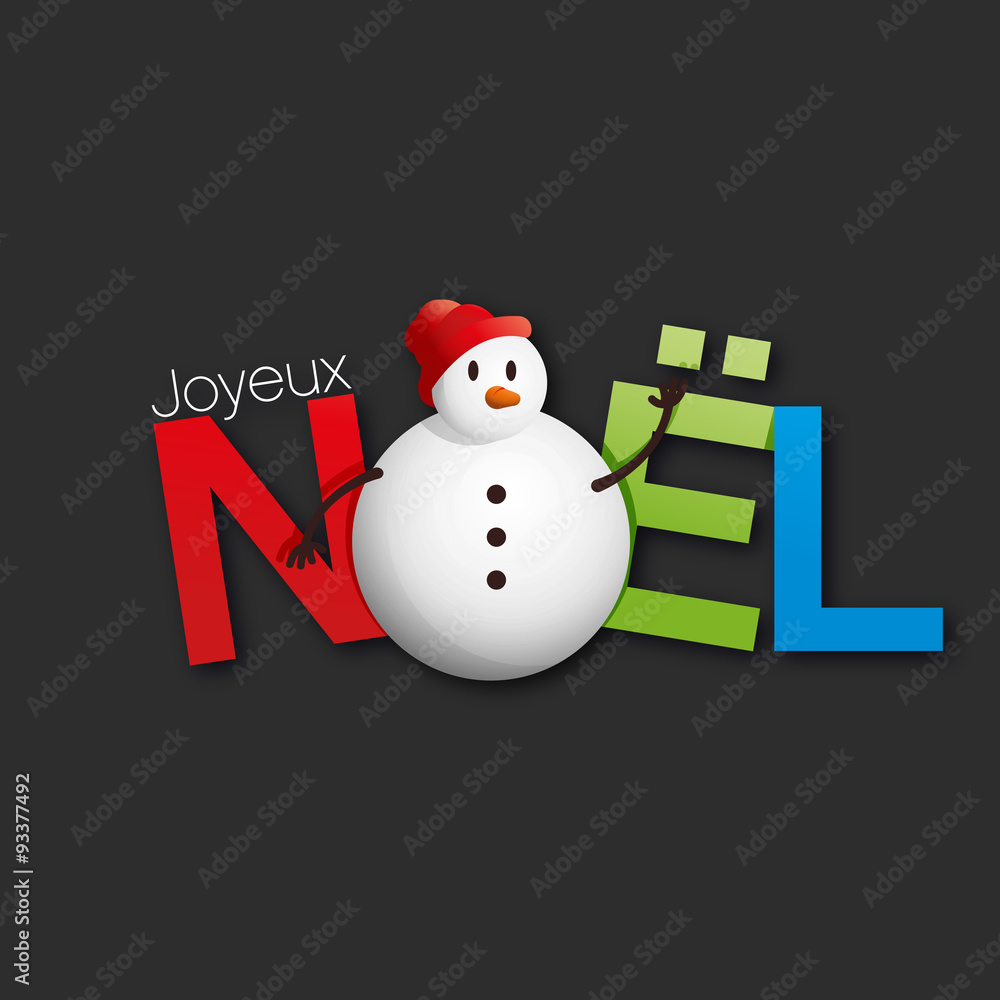 Carte Noel Bonhomme De Neige Stock Vector Adobe Stock Carte Noel Bonhomme De Neige Stock Vector Adobe Stock