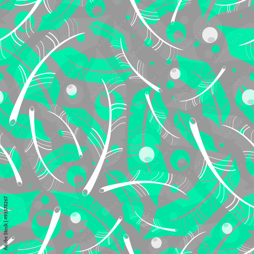 Seamless pattern with feathers Seamless pattern with feathers