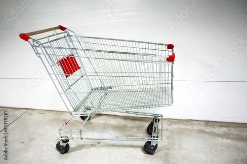 Empty shopping cart- trolley