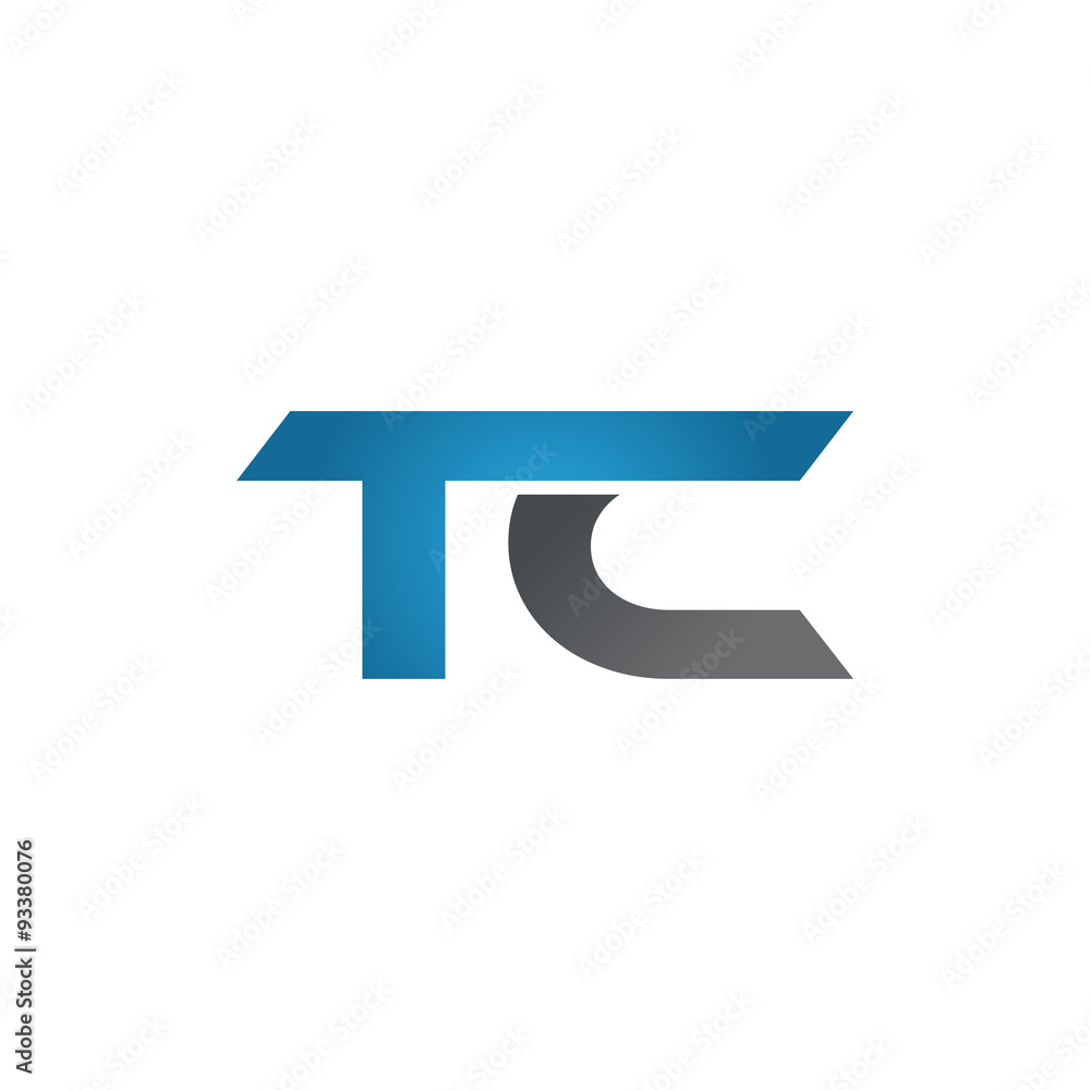 TC company linked letter logo blue TC company linked letter logo blue