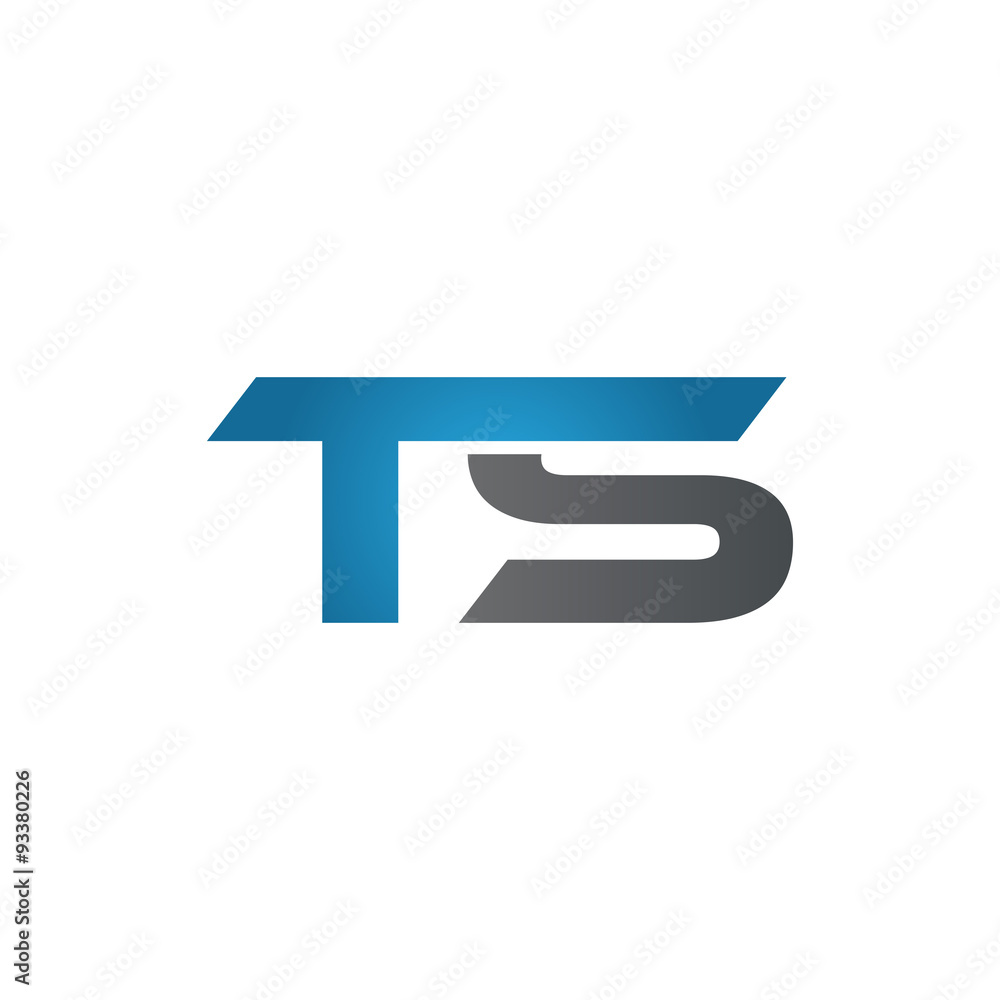 TS company linked letter logo blue TS company linked letter logo blue