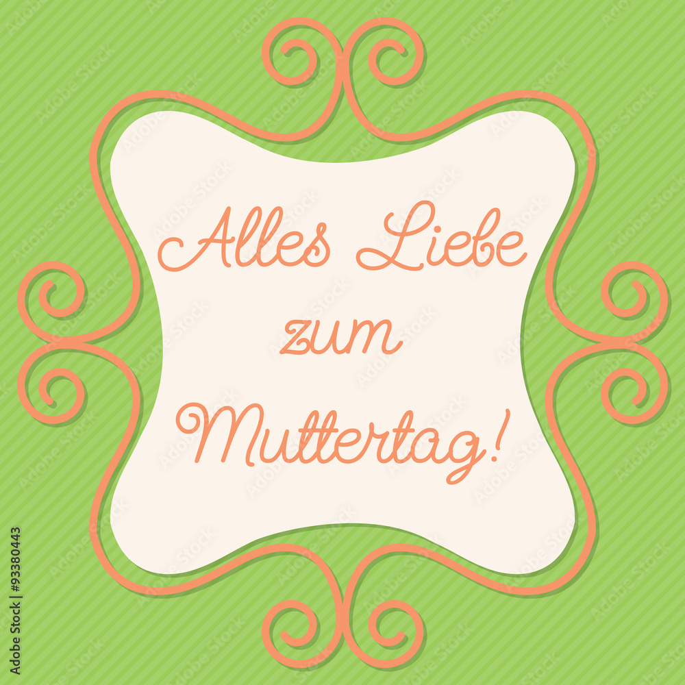 German doodle frame card in vector format. German doodle frame card in vector format.
