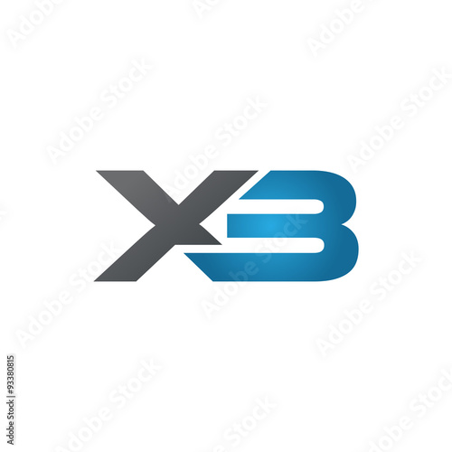 XB company linked letter logo blue