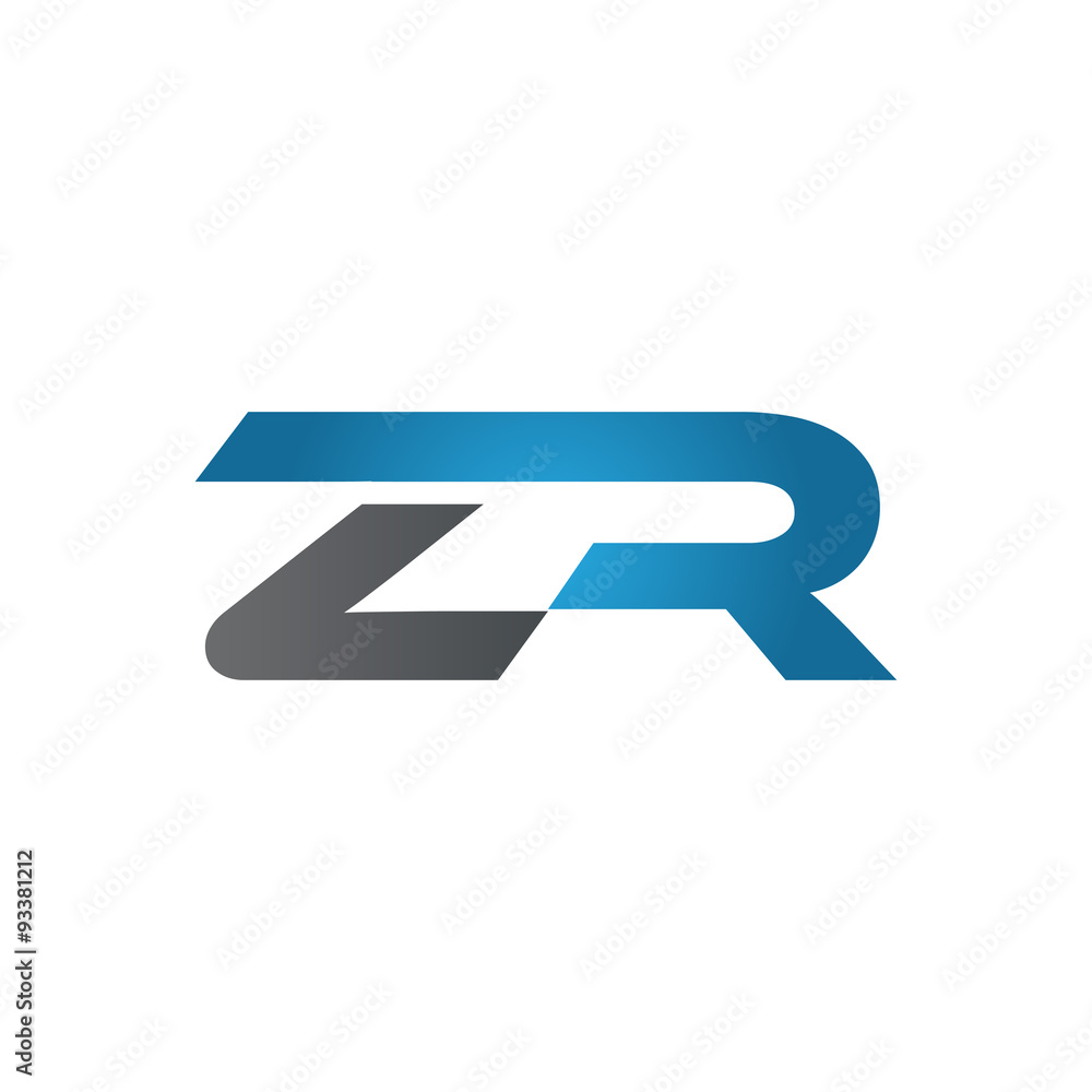 ZR company linked letter logo blue ZR company linked letter logo blue