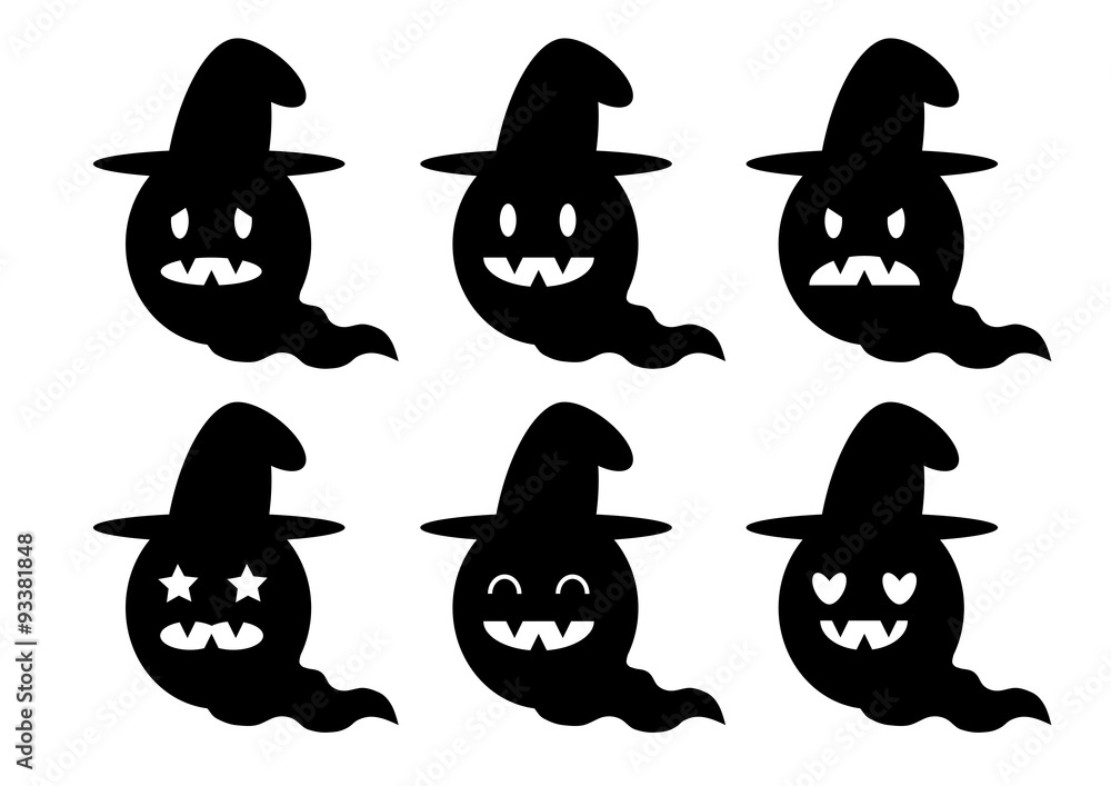 Halloween ハロウィン オバケ イラスト アイコン Stock Vector Adobe Stock