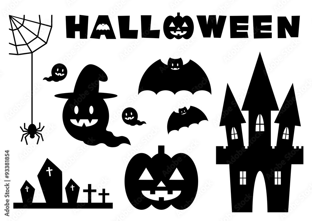 Halloween ハロウィン イラスト アイコン セット Stock Vector Adobe Stock